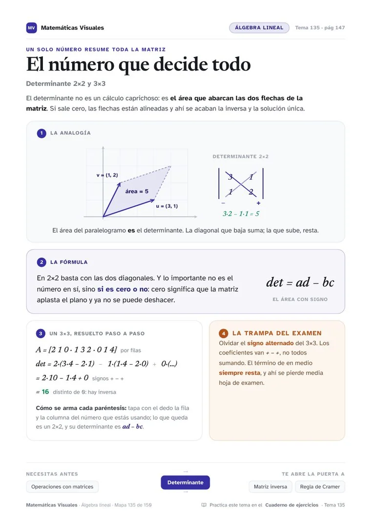 Lámina: El número que decide todo, de Álgebra lineal